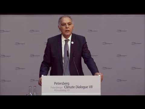 بالفيديو كلمة صلاح الدين مزوار في افتتاح حوار بتسبورغ حول التغيرات المناخية