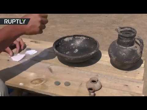 بالفيديو  شاهد العثور على معالم قلعة يونانية أثرية في القرم