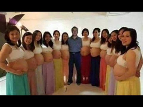 شاهد رجل يتزوج من 13 امرأة وجمعيهن حوامل في نفس الشهر