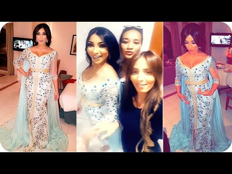 دنيا بطمة بقفطان أسطوري خلال حفلتها في مرتيل