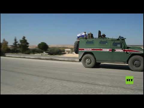 القوات الروسية تسير دورياتها على الطريق السريع m5