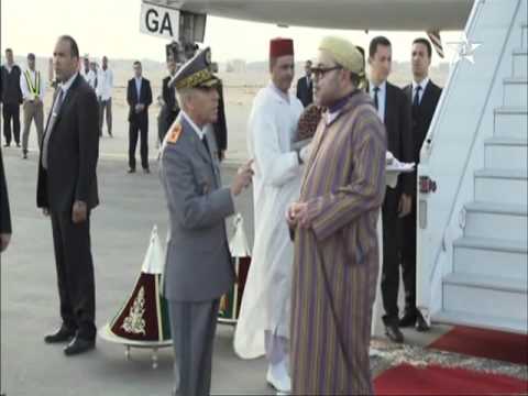 شاهد حديث بين عاهل المغرب واحد الجنرالات