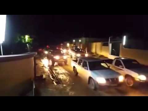 بالفيديو موكب سيارات ظن الجميع أنها زفة عروسين فكانت المفاجأة